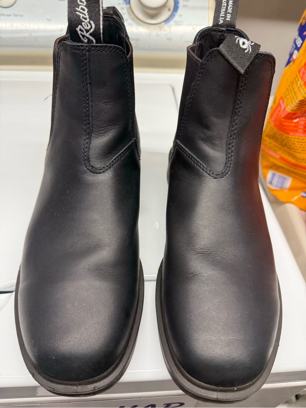 Redback Boots Black Leather Chukka Boots for Men